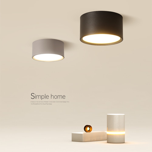 简约现代极简圆形走廊过道吸顶灯