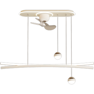 创意餐厅灯简约现代风扇灯led吊灯客厅卧室灯餐桌吧台灯中山灯具