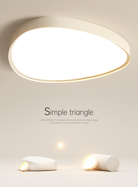 简约现代led吸顶灯创意年轻人主卧室灯客厅灯极简餐厅灯房间灯具