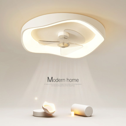 创意风扇灯简约现代led吸顶灯主卧室灯极简客厅灯餐厅灯中山灯具