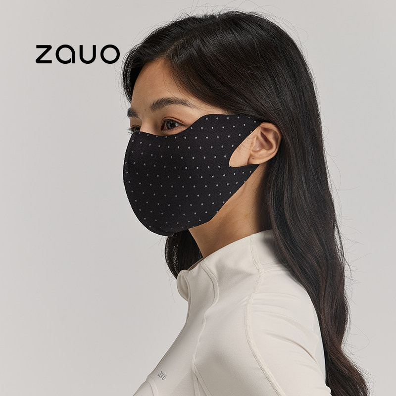 zauo轻绒保暖口罩波点版