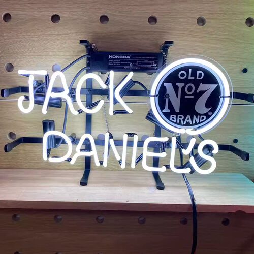 Jack Daniels杰克丹尼Old No.7复古霓虹灯 威士忌酒吧氛围装饰灯
