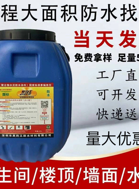 黑豹防水涂料楼屋顶外墙补漏防漏JS聚合物卫生间水池50公斤大桶装