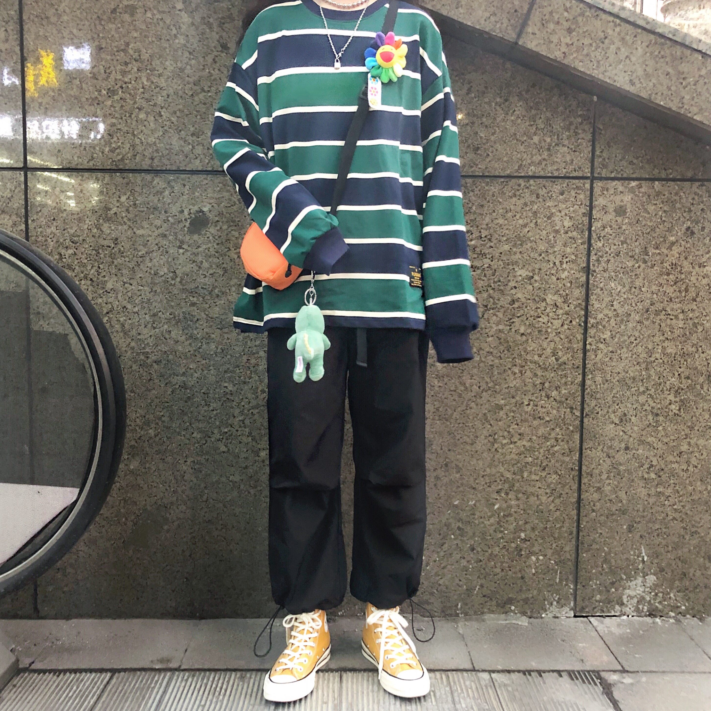 PUNIAMA INS款国潮九分抽绳小脚裤束脚休闲裤宽松日系工装裤男女在类目 男装, 休闲裤中 - 来自Buy2taobao.com提供专业的淘宝代购服务
