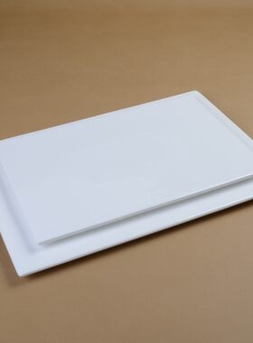 纯白12寸寿司陶瓷平盘酒店餐具