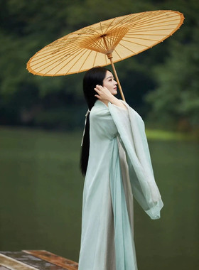 清冷系魏晋制女装仙气飘逸古风广袖流仙裙女古装女款套装夏季
