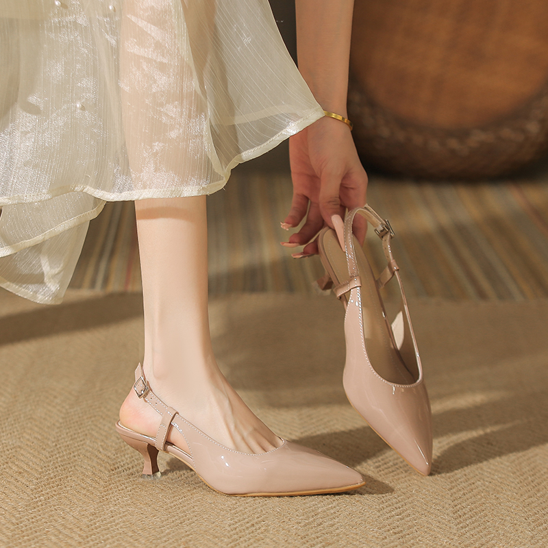 小码凉鞋女313233细跟2025夏季新款34法式小个子高跟鞋不累脚包头