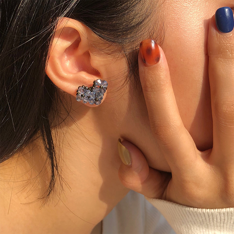 swingset小众手工爱心形温柔耳环