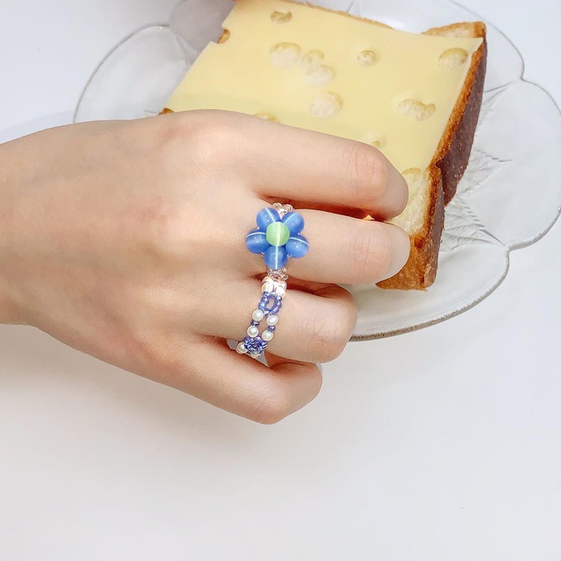 韩国饰品串珠戒指monoteins简约