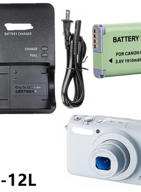 适用佳能G1X Mark II G1X2 N100 MINI X 相机NB-12L电池/充电器
