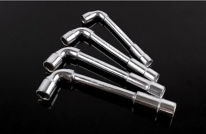 l型套筒扳手7字型烟斗弯头穿孔扳手双头六角套筒扳手烟斗扳手8-21