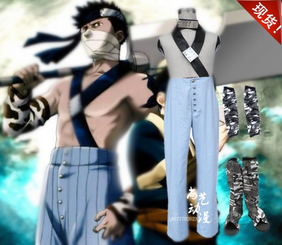 火影忍者-桃地再不斩COS服装 无衫版儿童演出服装全套cosplay男装