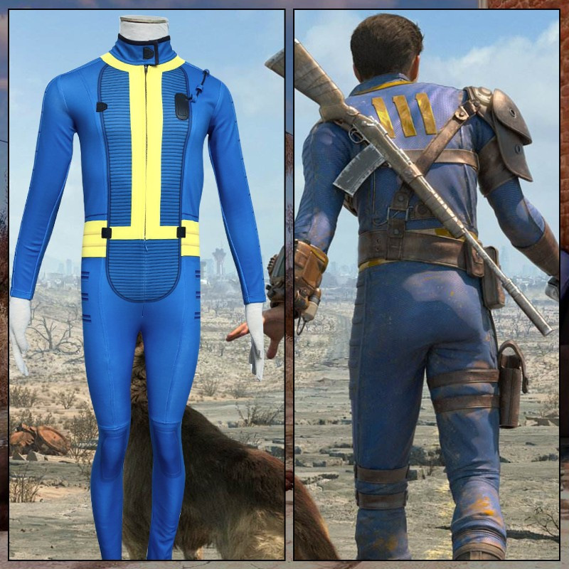 游戏E209-辐射4-异尘余生4-男性服装科幻运动紧身衣cosplay服装男