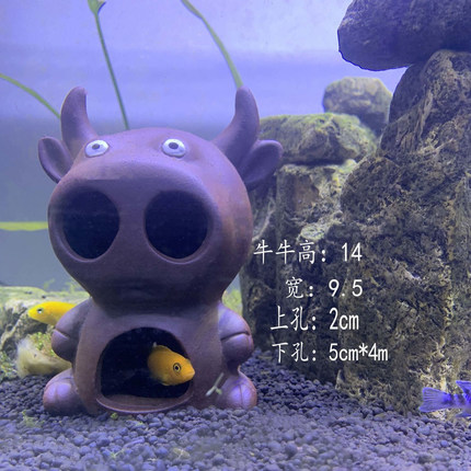 鱼缸造景躲避屋鱼虾躲藏洞产卵罐异型创意陶瓷繁殖罐爬宠躲避包邮
