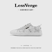 简约轻奢 透气帆布鞋 LessVerge2025新款 夏季 懒人一脚蹬鞋 男鞋
