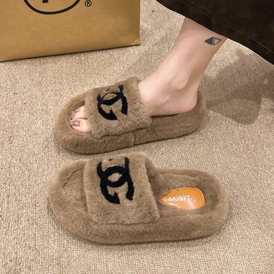 高级感毛毛拖鞋女外穿2025
