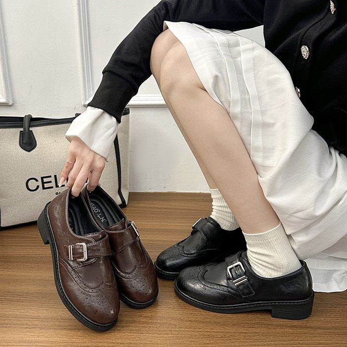 厚底黑色英伦乐福鞋女2026新款春季不累脚小皮鞋软底一脚蹬单鞋