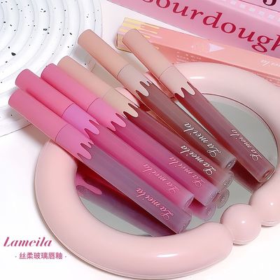 新款口红滋润丝绒雾面哑光丝绒唇膏显白细跟口红不易粘杯不易掉色