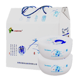 淮南牛肉汤白蓝味中味非油炸红薯粉丝加肉特色小吃带碗年货礼盒