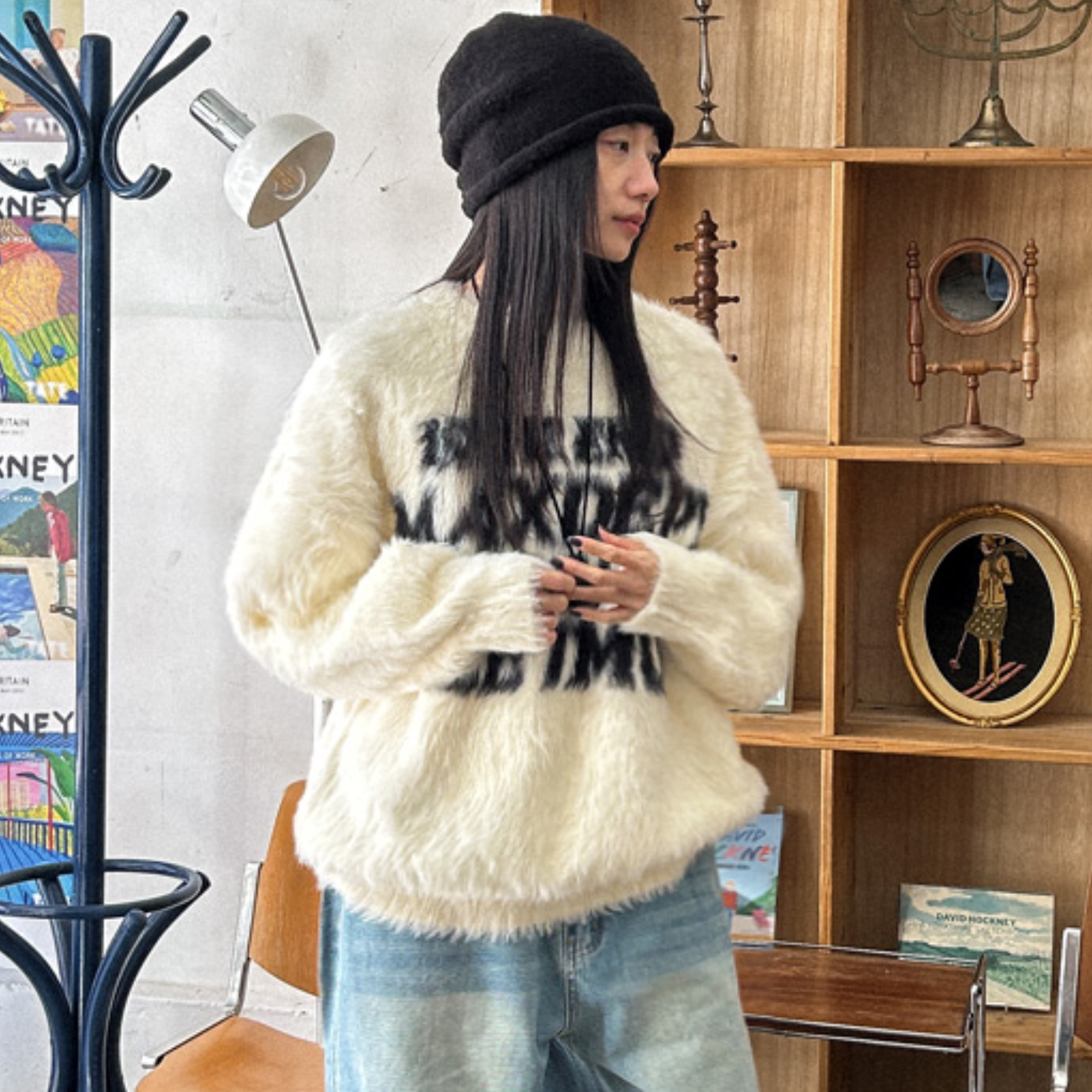 韩国大码女装胖mm春装新品时尚字母图案圆领宽松长袖针织毛衣0120,女装/女士精品,大码内搭,淘宝优惠券,粉丝福利购,淘宝优惠卷