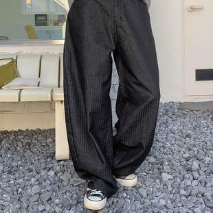 胖mm秋装 女装 新品 时尚 1023 韩国代购 中腰宽松舒适阔腿休闲裤 特大码