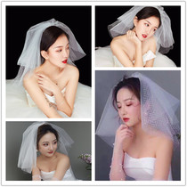 Bride's simple wedding dress