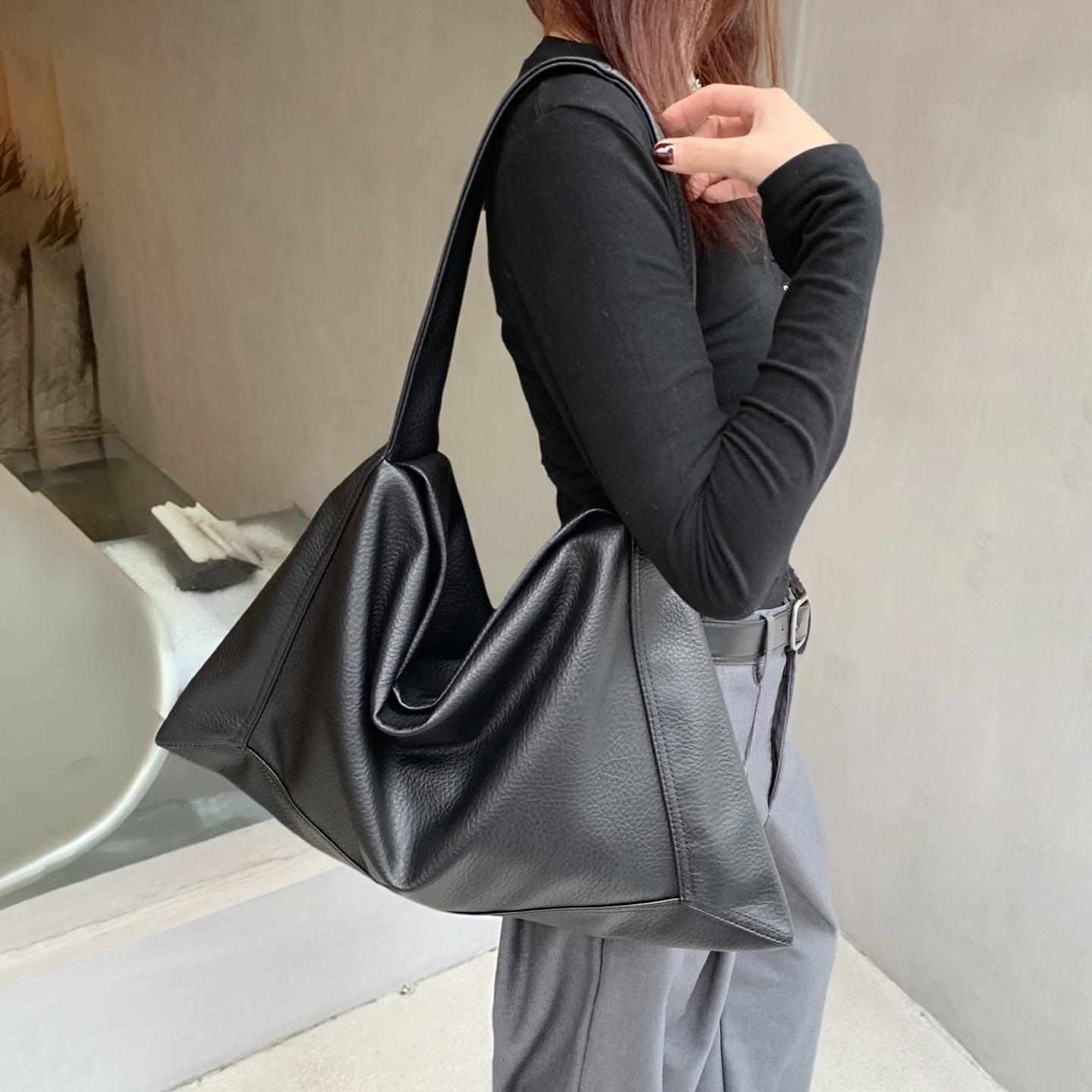 大容量托特包轻奢菜篮子腋下包