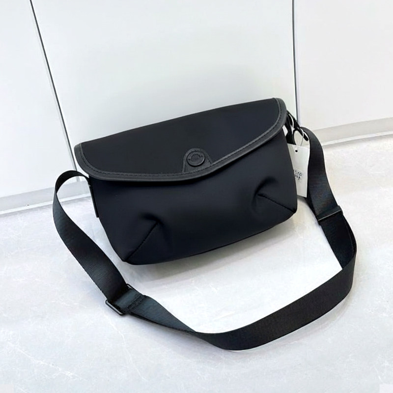 休闲胸包女复古时尚精致小巧邮差包男女腰包小众牛津布骑行斜挎包