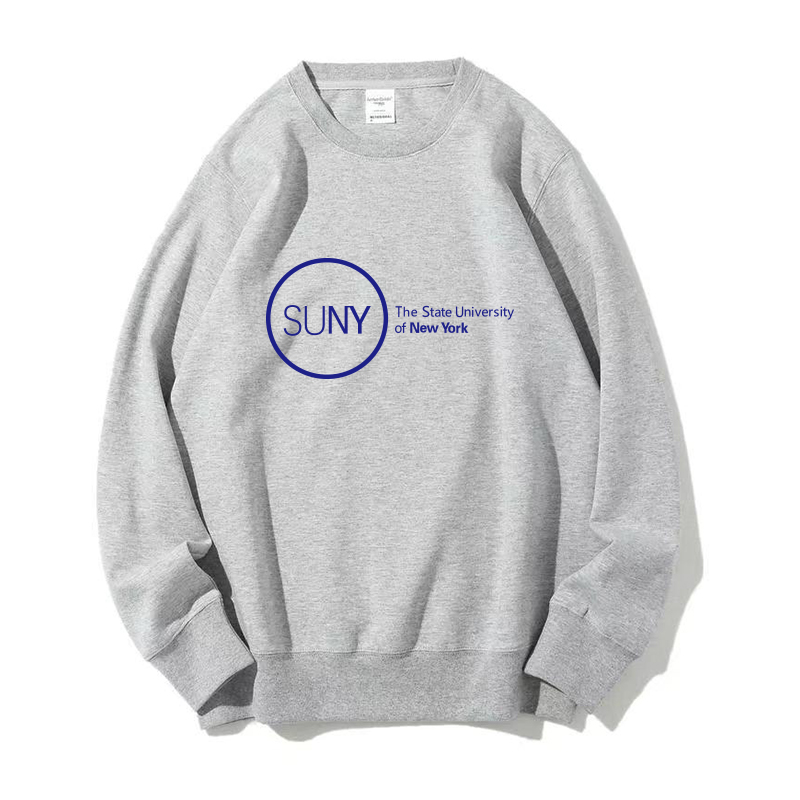 纽约州立大学SUNY圆领卫衣加绒款