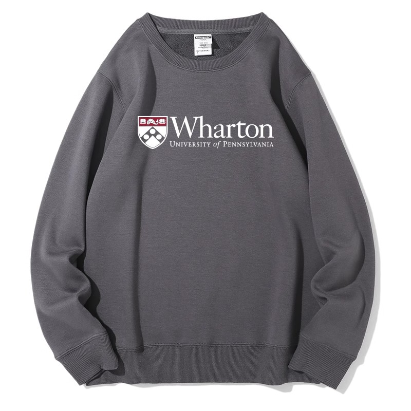 沃顿商学院圆领卫衣加绒款