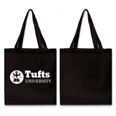塔夫茨大学纪念品Tufts University购物袋帆布包环保袋中号拉链款