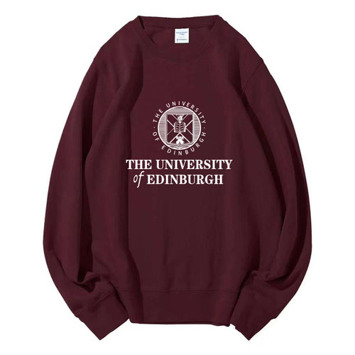 爱丁堡大学圆领卫衣加绒