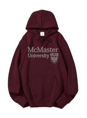 Z-YS定制麦克马斯特大学连帽卫衣McMaster University纪念班服绒