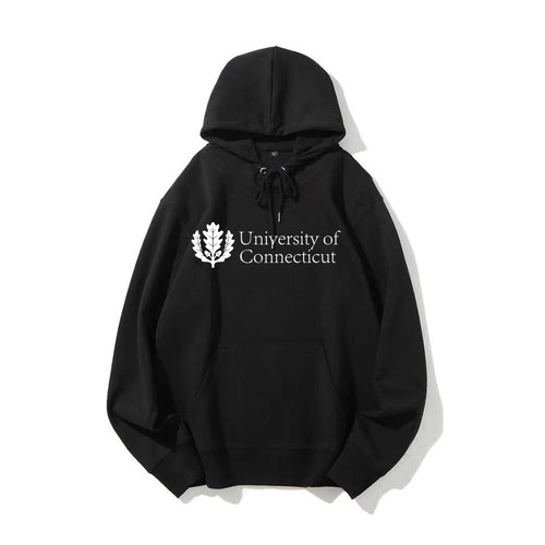 康涅狄格大学连帽卫衣加绒外套