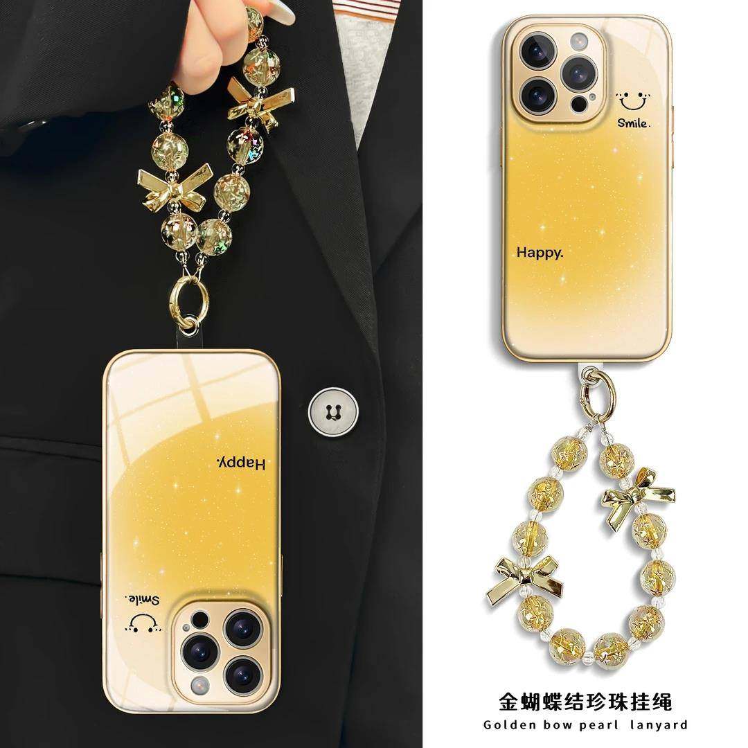 黄晕染笑脸闪粉水凝壳适用苹果16PROMAX手机保护壳iphone15/14PRO华为mate60pro荣耀300女Pura70新款Reno13/S,3C数码配件,手机保护套/壳,淘宝优惠券,粉丝福利购,淘宝优惠卷