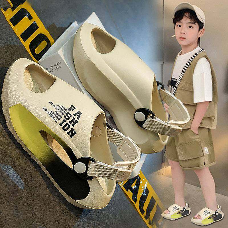 儿童拖鞋男童2025夏季新款男孩露趾防滑沙滩凉鞋两穿中大童一字拖,童鞋/婴儿鞋/亲子鞋,儿童凉拖鞋,淘宝优惠券,粉丝福利购,淘宝优惠卷