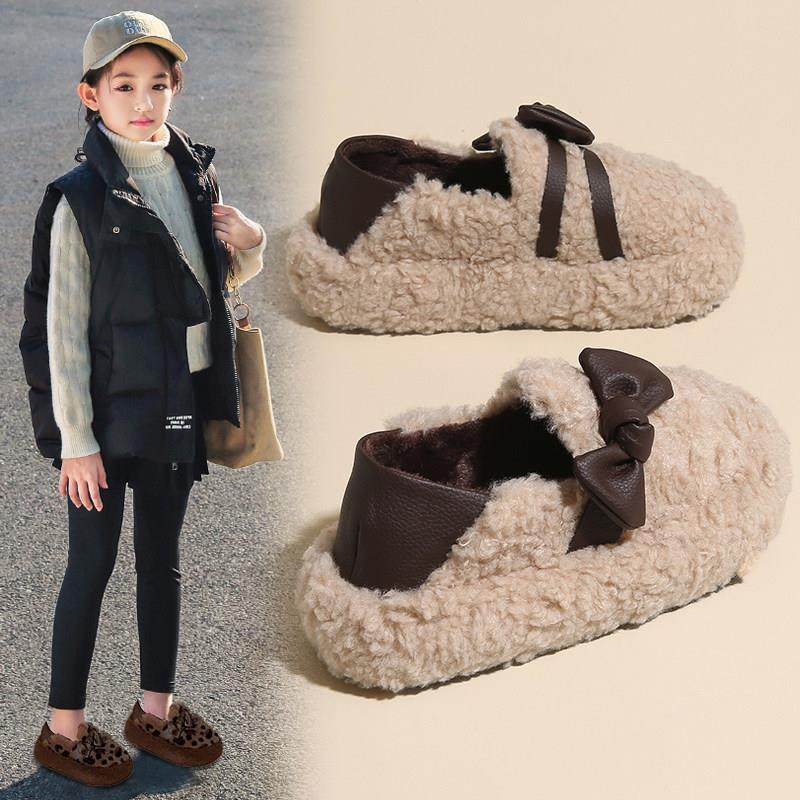 女童棉鞋2025冬季新款儿童毛毛鞋加绒保暖羊羔毛豆豆鞋女孩中大童,童鞋/婴儿鞋/亲子鞋,棉鞋,淘宝优惠券,粉丝福利购,淘宝优惠卷