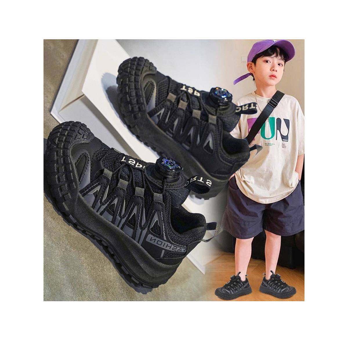 男童低帮板鞋2025秋季儿童旋转纽扣老爹鞋中大童运动鞋男孩跑步鞋,童鞋/婴儿鞋/亲子鞋,板鞋,淘宝优惠券,粉丝福利购,淘宝优惠卷