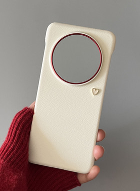 新款华为mate70pro手机壳立体爱心适用mate60pro无边框超薄保护套mate80高级感皓白色个性简约60女款潮外壳+