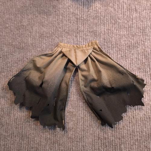 机娘通用服饰配件 SHF战术披风风衣人偶衣配娃衣布制带铁丝恐龙衣