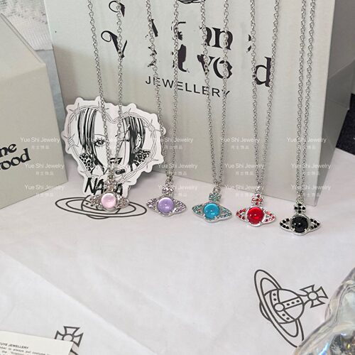 小众土星转运珠水晶项链女百搭