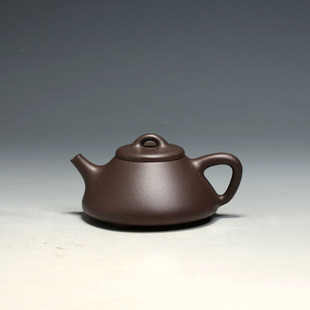 老紫泥 明理茶艺 全手工 宜兴紫砂壶 子冶石瓢170CC 张士美