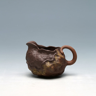 紫砂荷叶公道杯刘景 宜兴紫砂摆件紫砂茶杯正品 景人陶艺明理茶艺