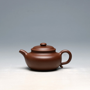 茶壶明理茶艺 宜兴紫砂壶 华健弟子周琦 全手工250CC紫泥 仿古壶
