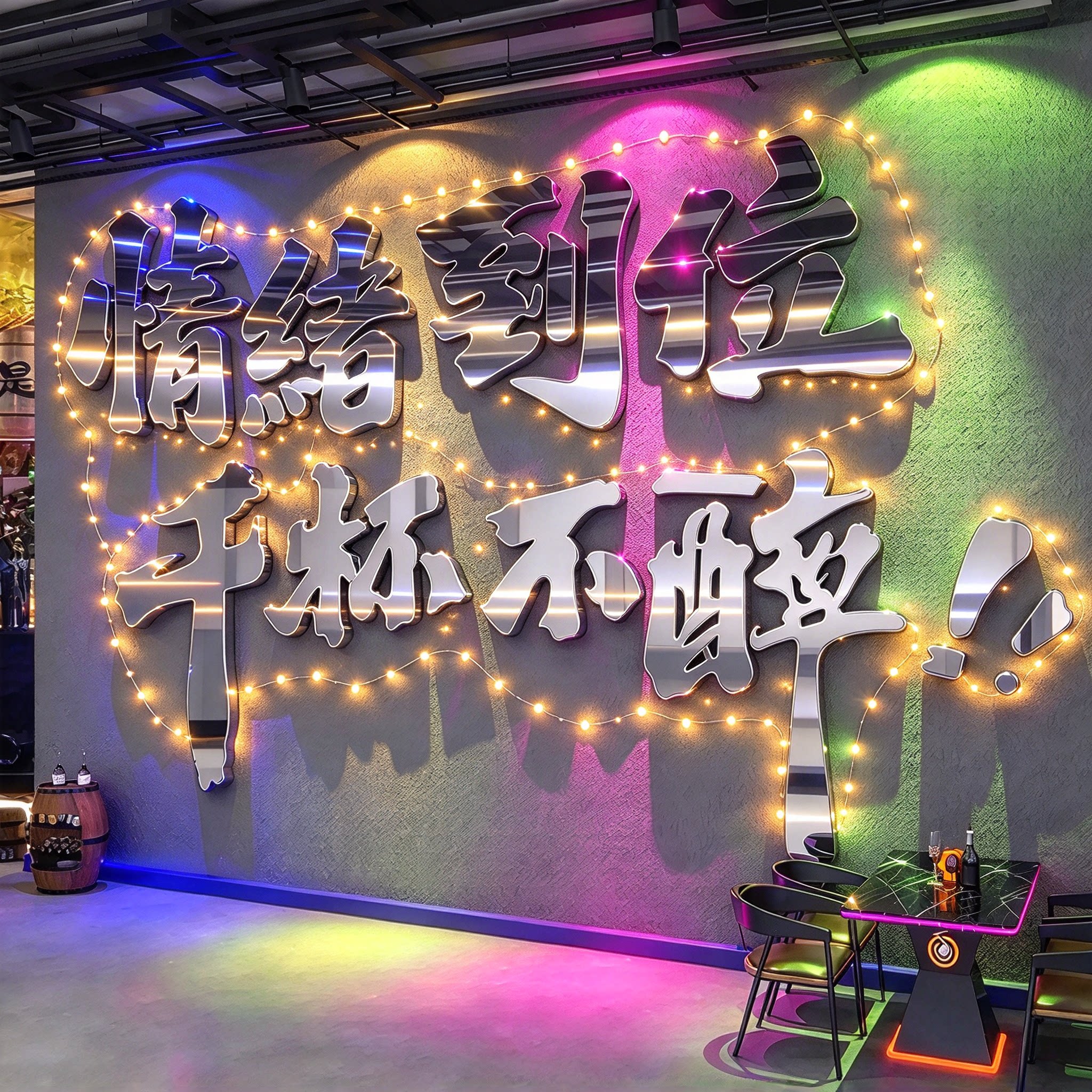 酒吧装饰品场景布置氛围贴画民谣清馆网红打卡工业烧烤店墙面创意
