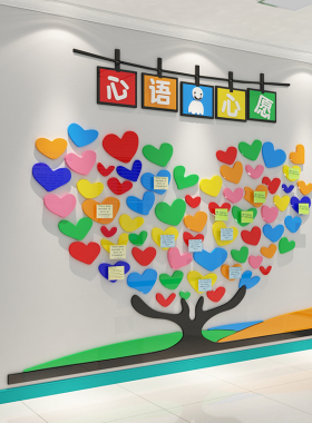 儿童病房医院科室文化许心愿理健康咨询室装饰布置宣教树传二维码