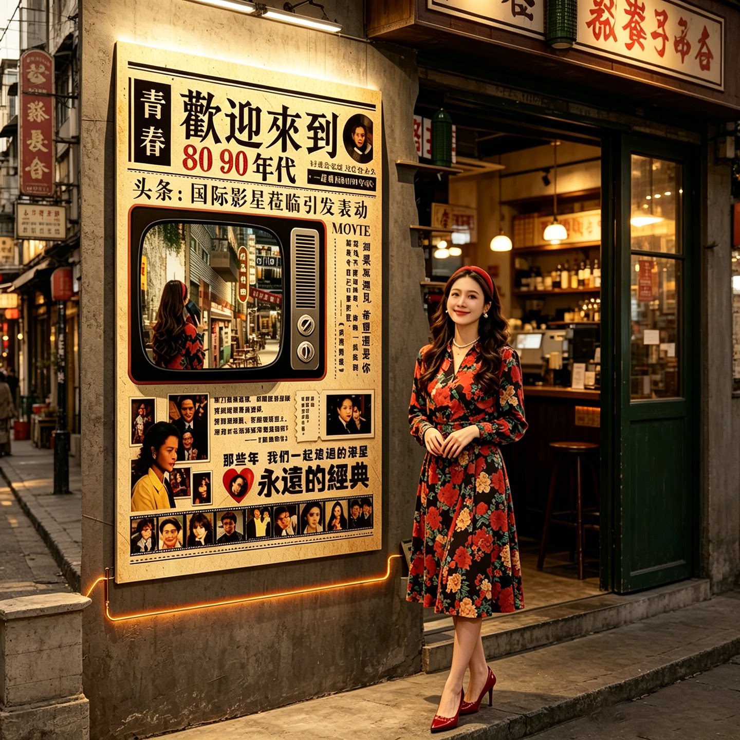 市井怀旧老物件餐饮店墙面装饰