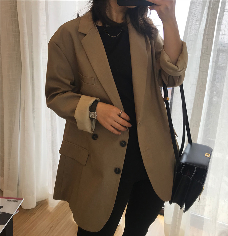 STRAMONY定制2025/SS廓形oversize洋气小西装西服外套女 大哥廓形
