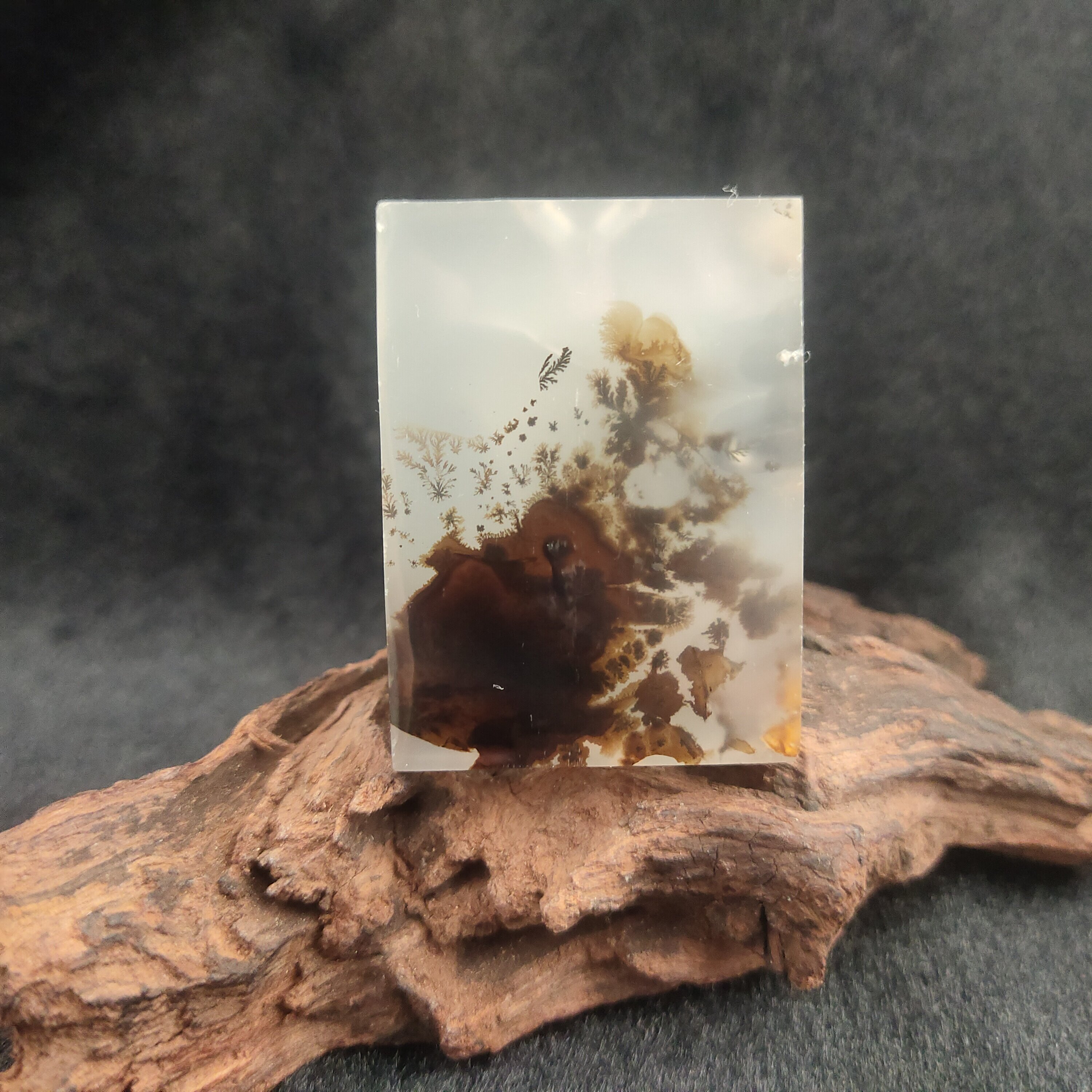 海洋玉髓冰料草花玛瑙吊坠项坠马达加斯加原石奇石挂件颈饰平安牌