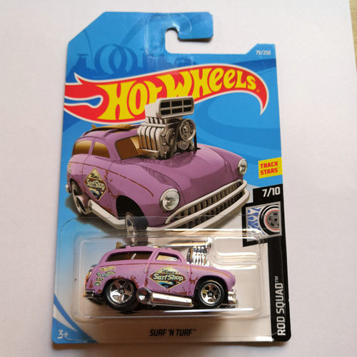 风火轮 HotWheels SURF N TURF 直线加速冲浪老爷车 粉色 2019-79